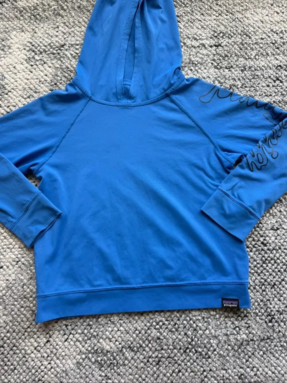 Patagonia Boys 4T Capilene Cool Hooded UPF Swim Rash Guard Shirt